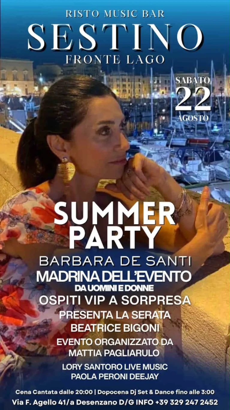 Desenzano Hosts Sestino Summer Party on August 22