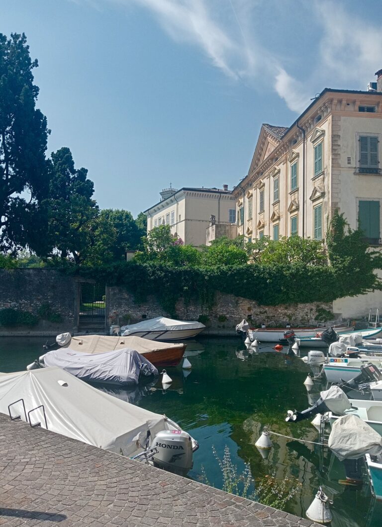 Historic port of Toscolano on Lake Garda