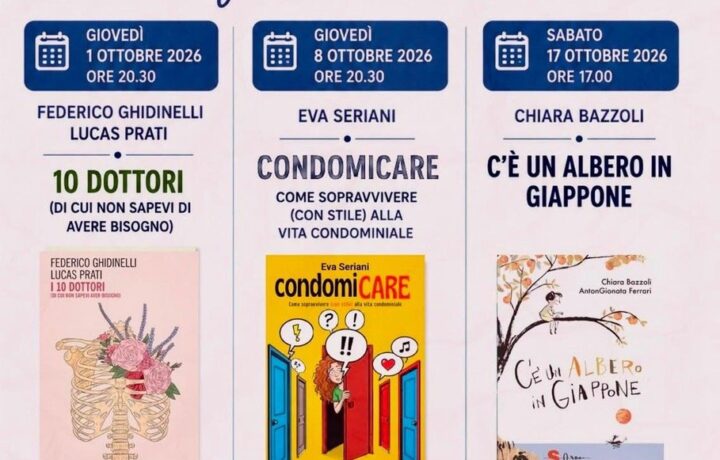 Official poster for Il Filo che Unisce, autumn 2026 literary and community encounters at the Town Hall of Moniga del Garda