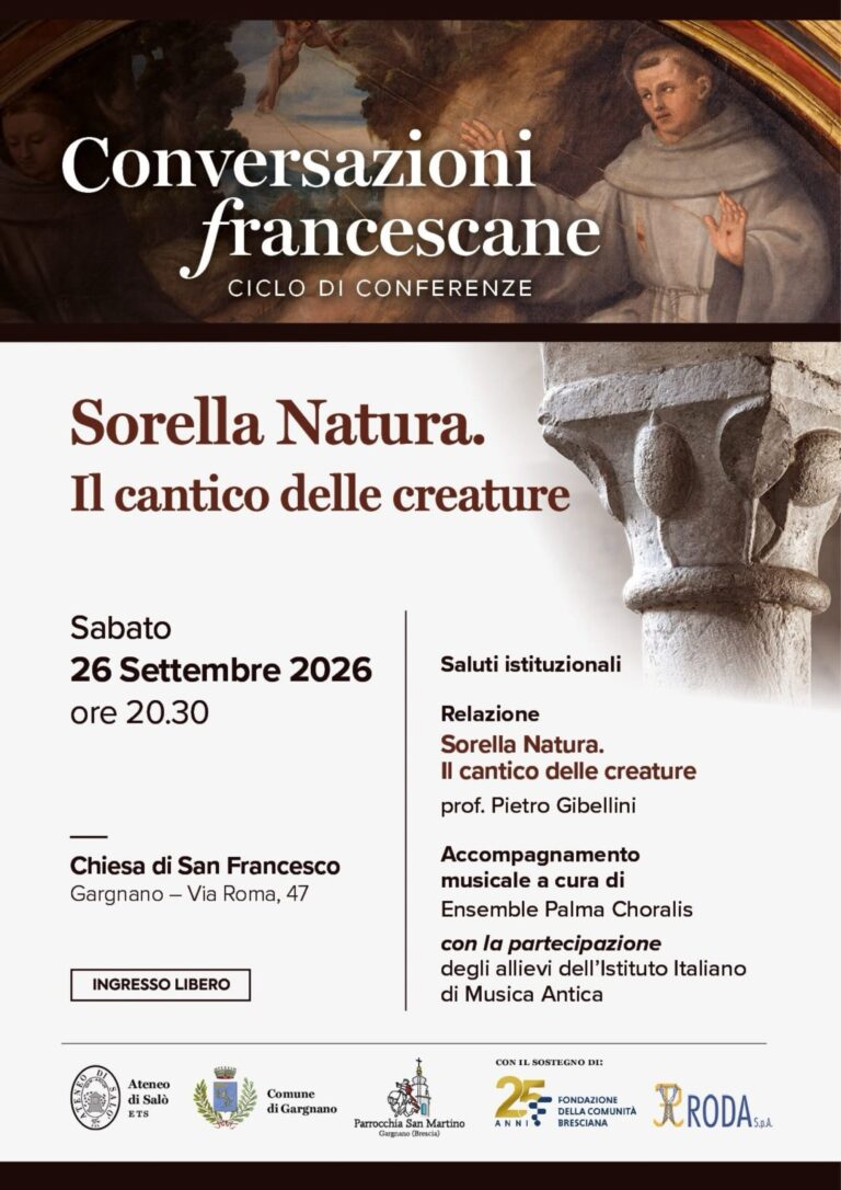 Gargnano to Host Conference on St. Francis and the Canticle of Nature on September 26