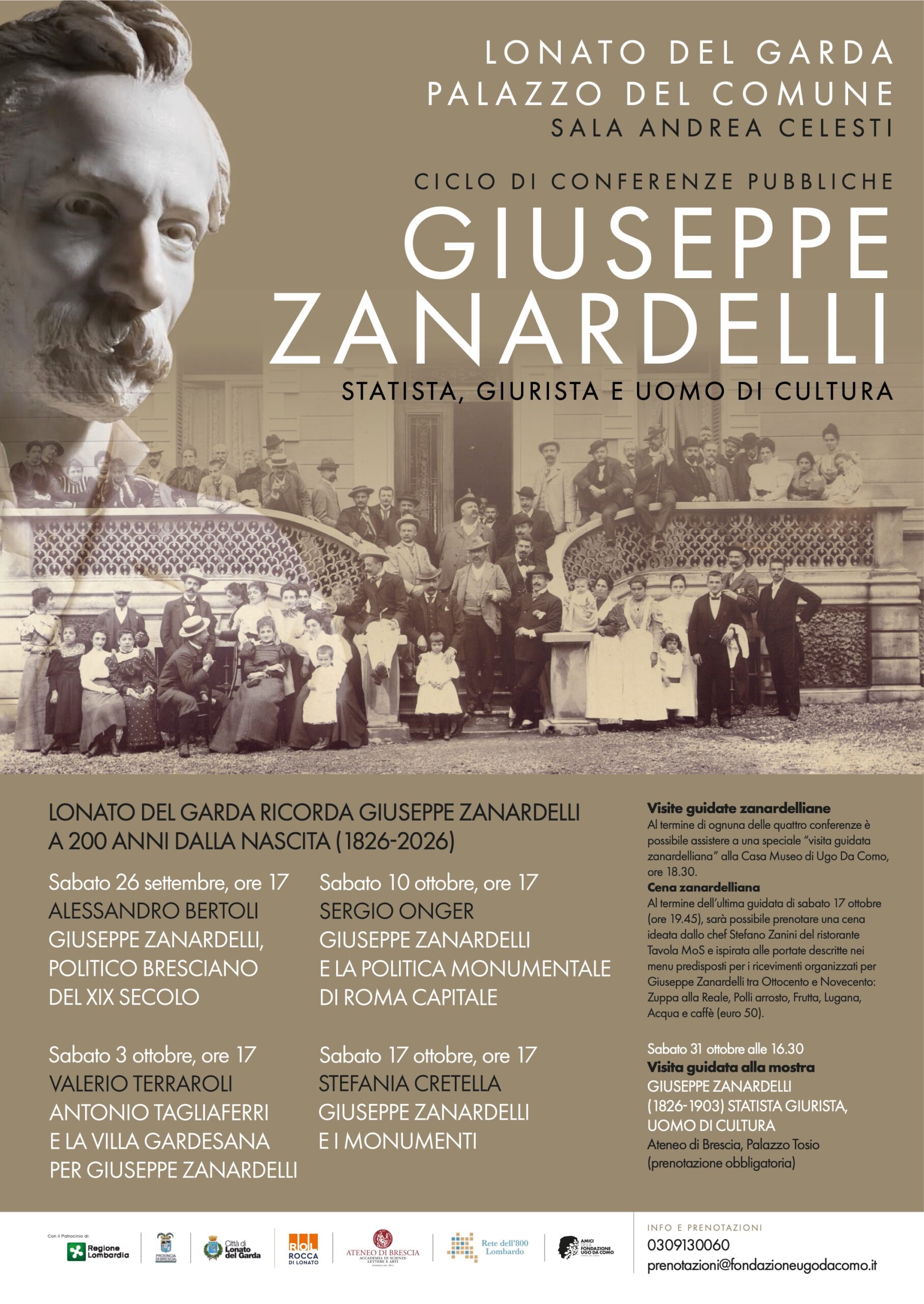 Lonato del Garda to Host Four Conferences on Giuseppe Zanardelli Starting September 26