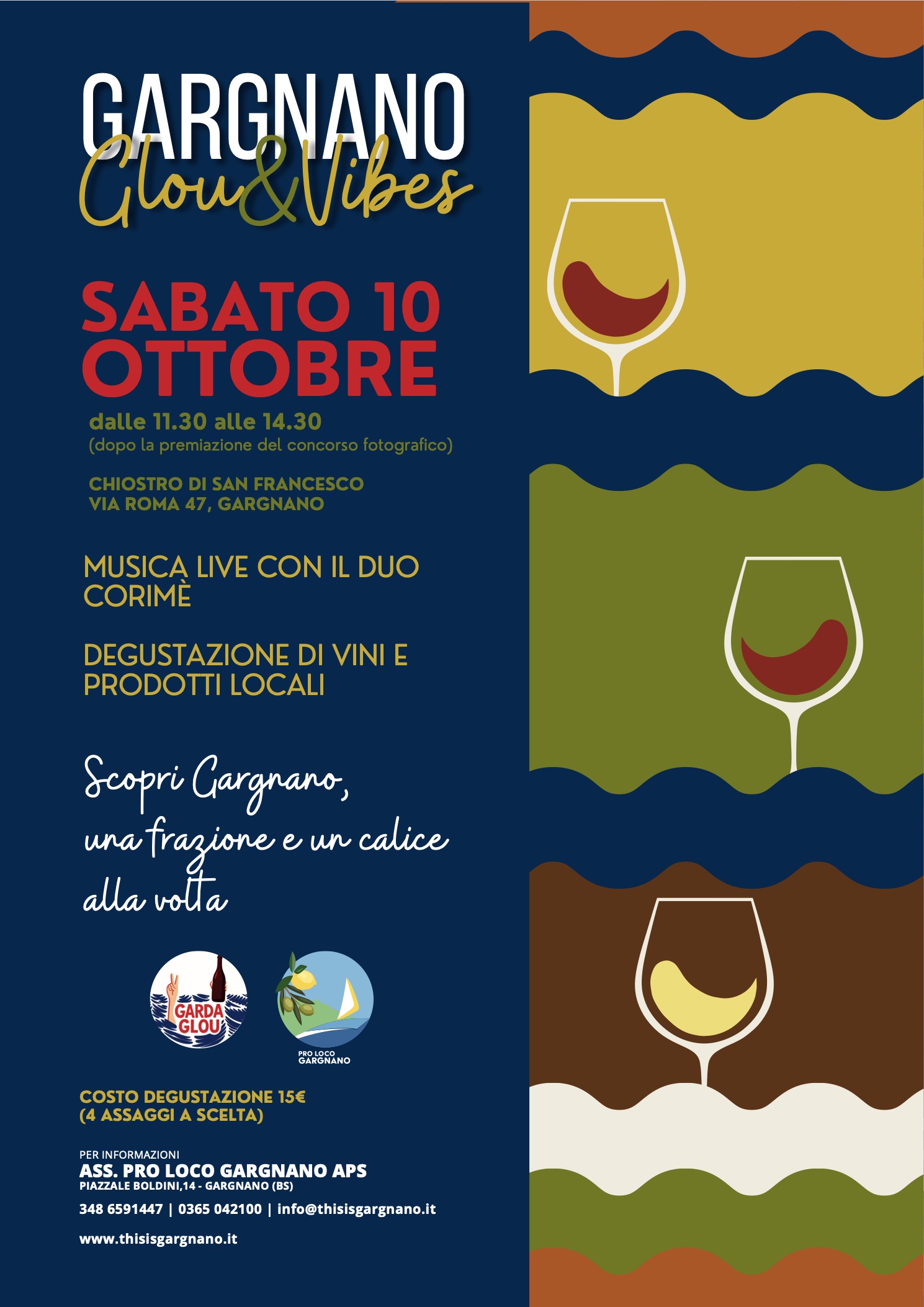Gargnano’s Glou & Vibes Brings Wine Tasting and Live Music to San Francesco Cloister