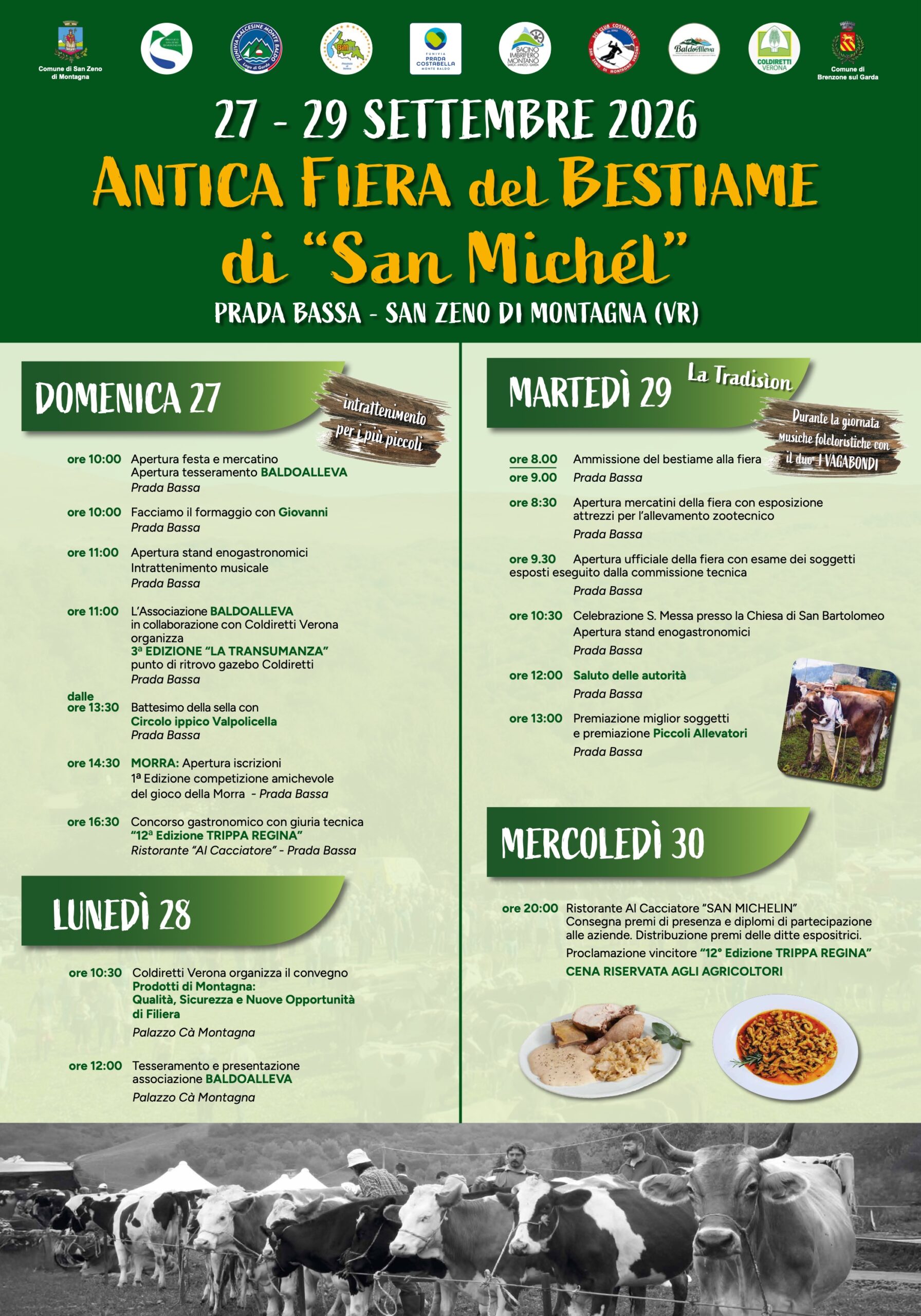 San Michél Livestock Fair Returns to San Zeno di Montagna on September 27
