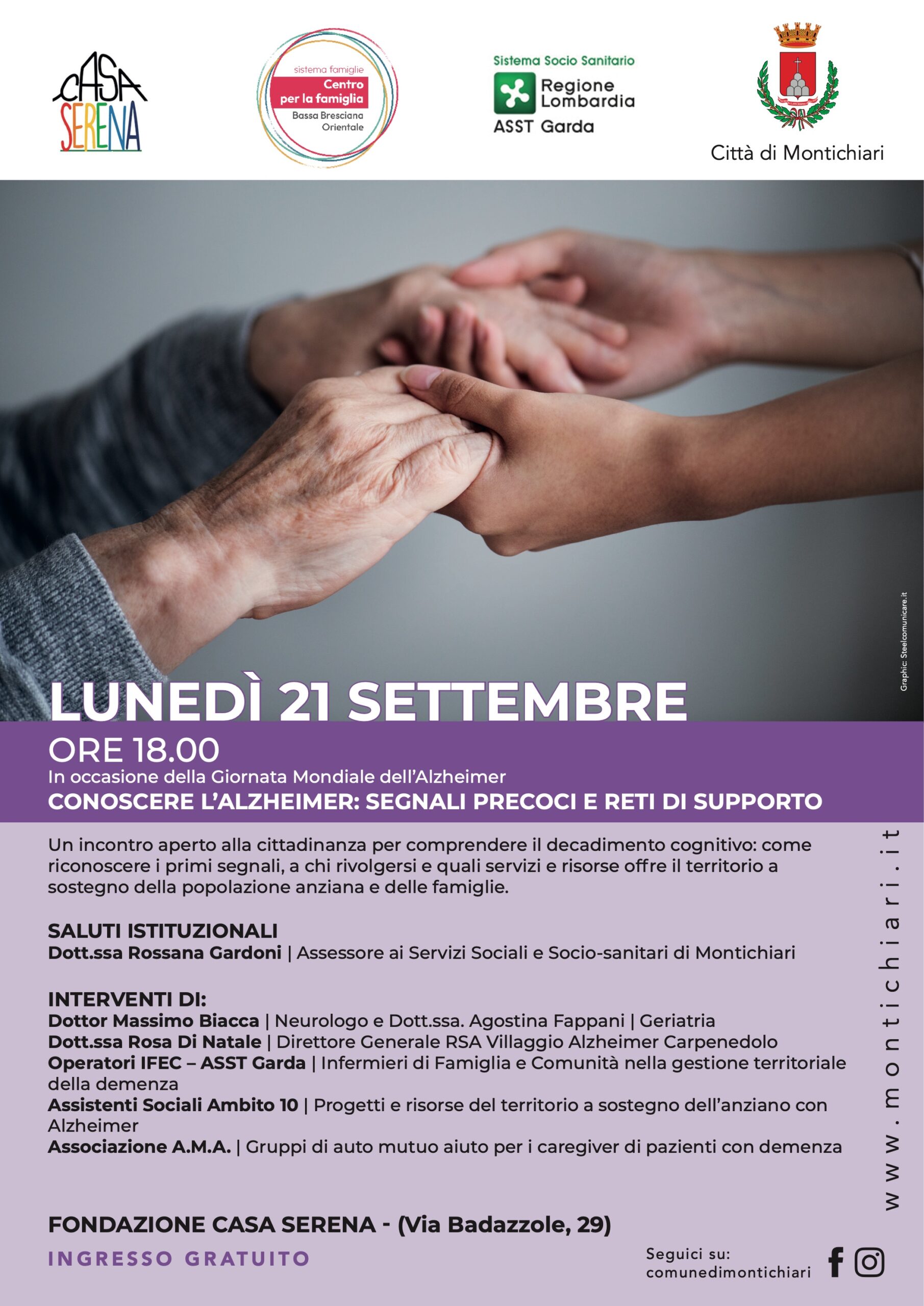 Montichiari Puts Alzheimer in the Spotlight at Casa Serena Conference