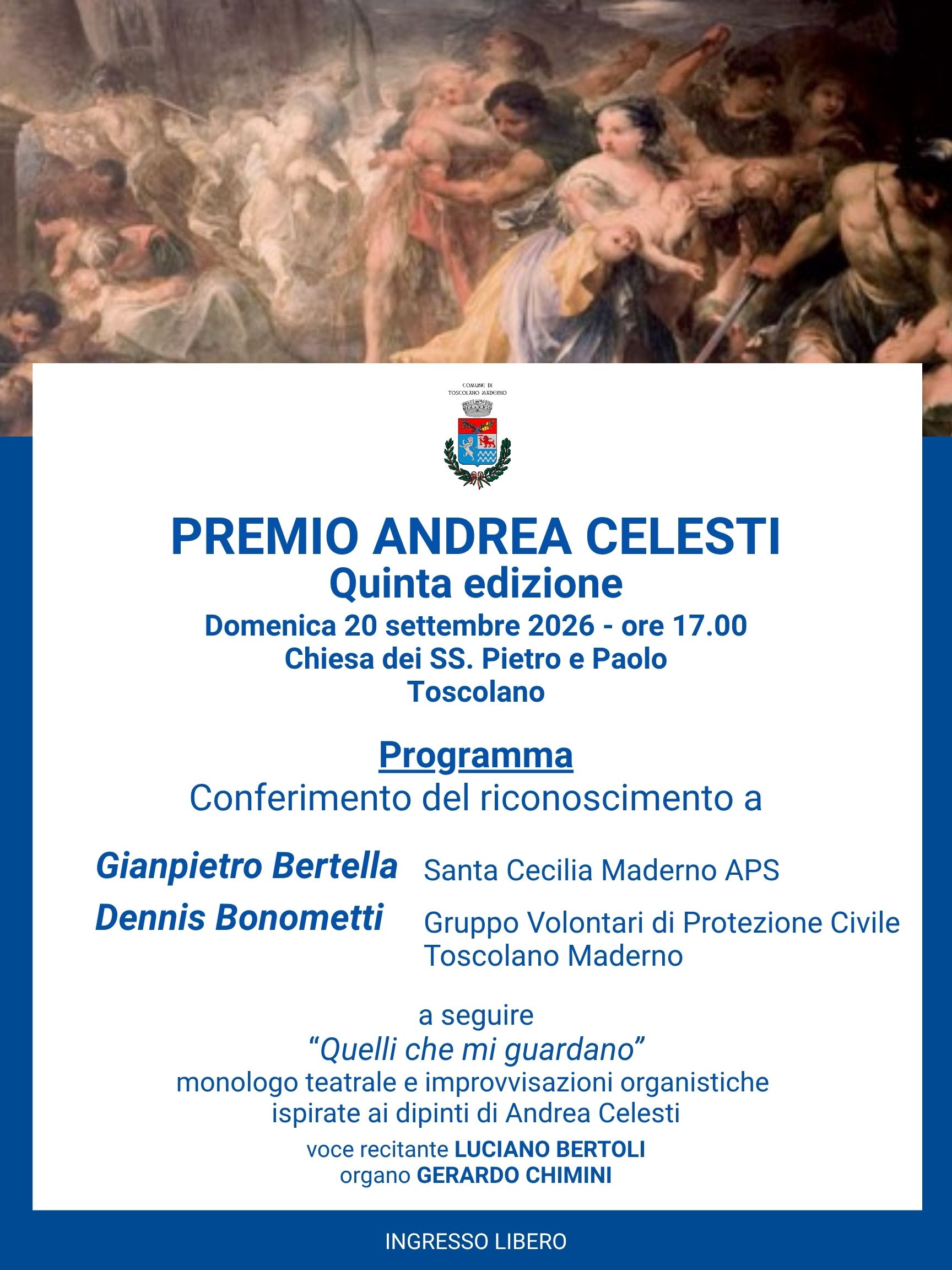 Fifth Andrea Celesti Prize Set for September 20 in Toscolano Maderno