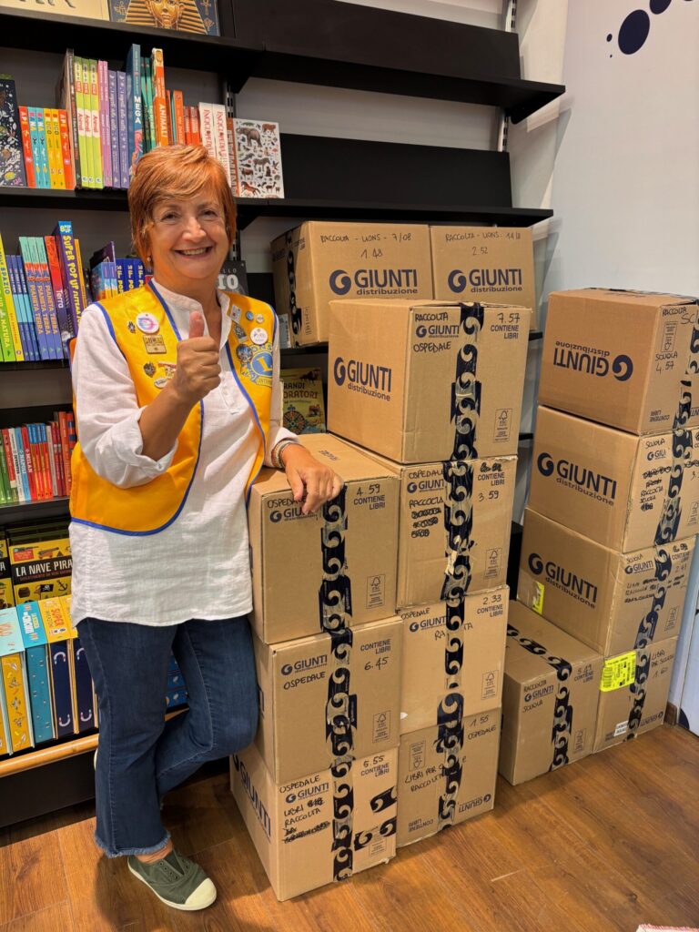 Lions Book Drive in Desenzano Donates 344 Volumes in August