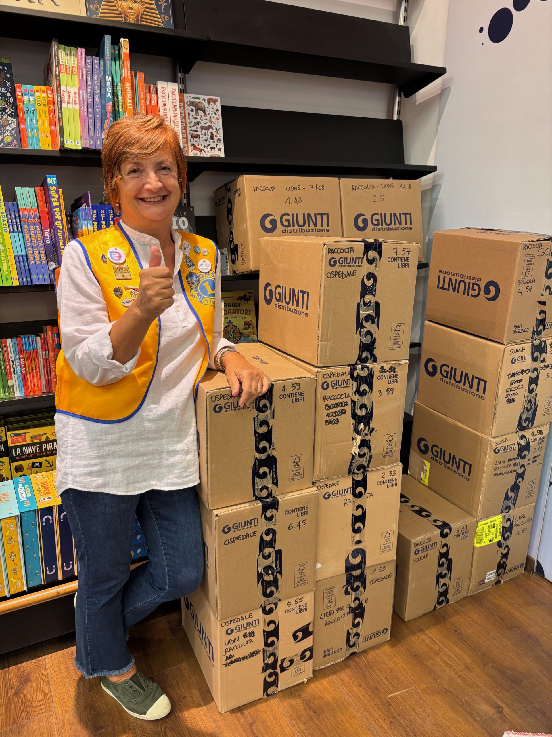 Lions Book Drive in Desenzano Donates 344 Volumes in August