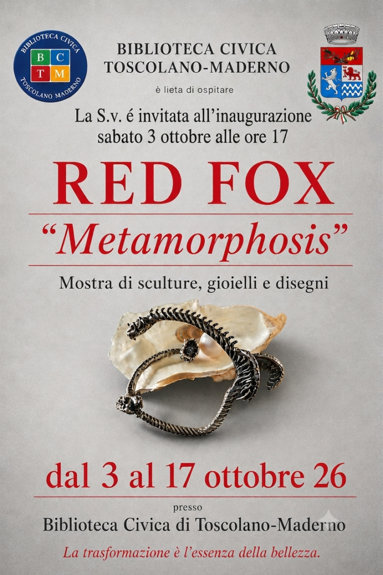 Red Fox Unveils New Work in Toscolano-Maderno, Donates Piece to Vittoriale degli Italiani in Gardone