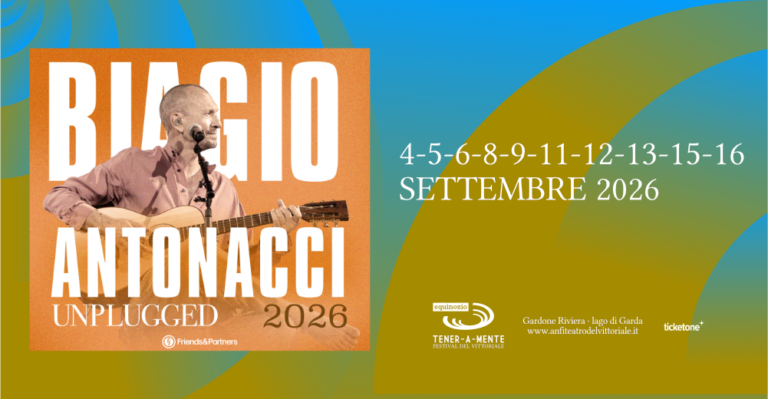 Equinox at Vittoriale: Biagio Antonacci to Perform 10 Unplugged Concerts