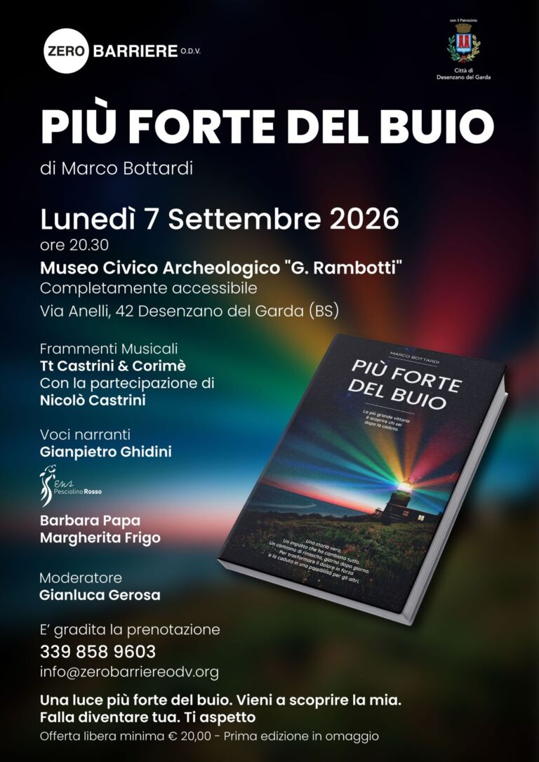 Stronger Than Darkness: Marco Bottardi’s Book Presentation in Desenzano
