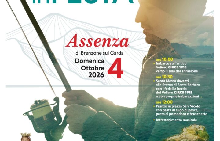 The lakeside village of Assenza di Brenzone celebrating the local fishermen's festival