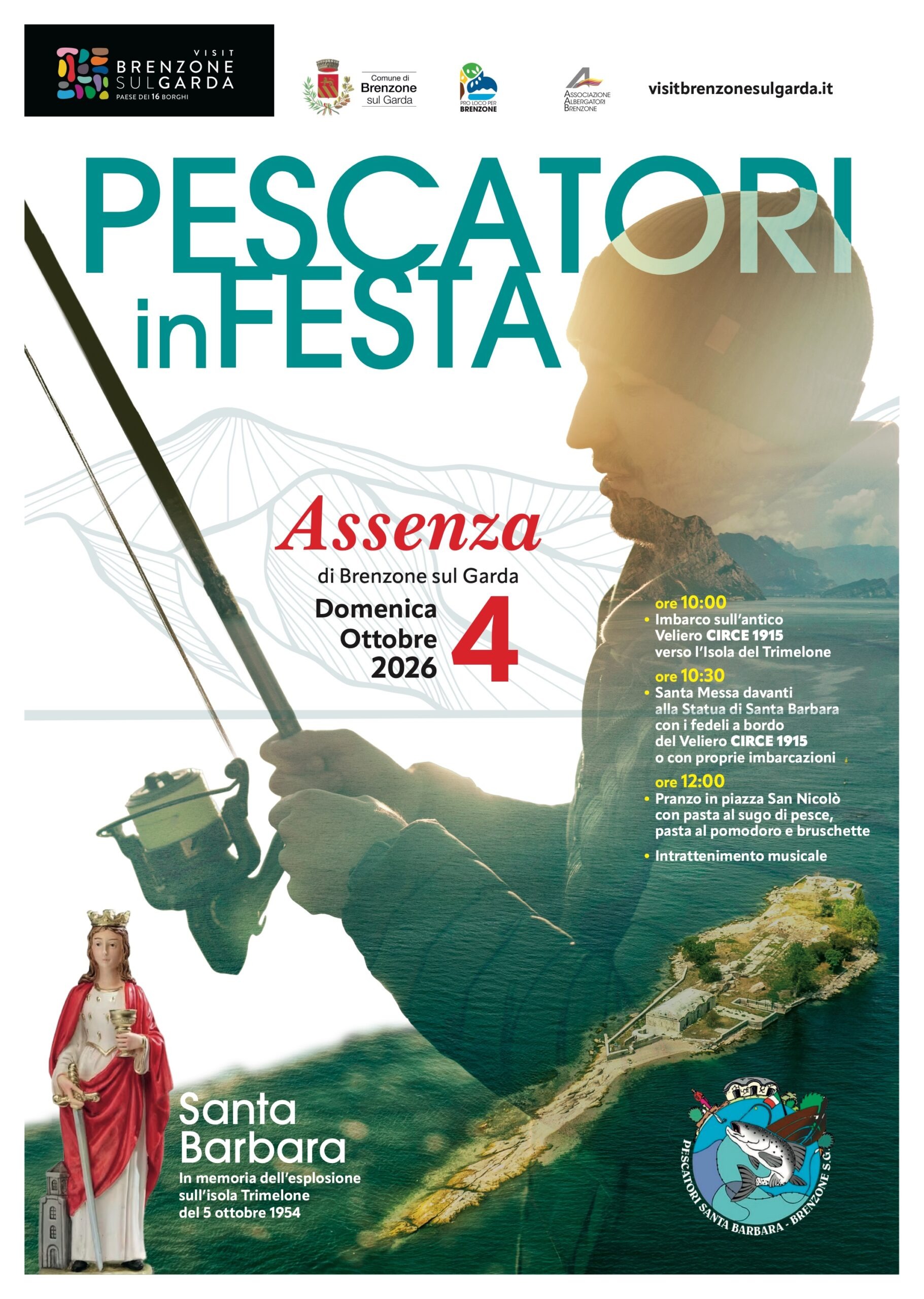 The lakeside village of Assenza di Brenzone celebrating the local fishermen's festival