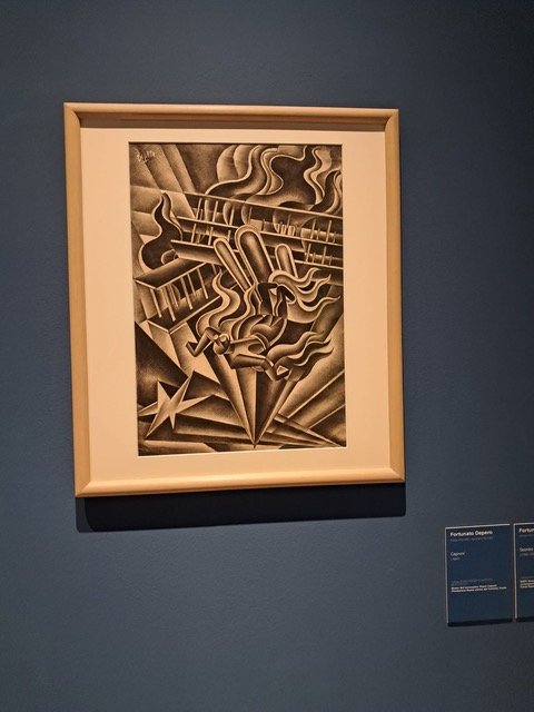 Futurist aerial composition by Fortunato Depero