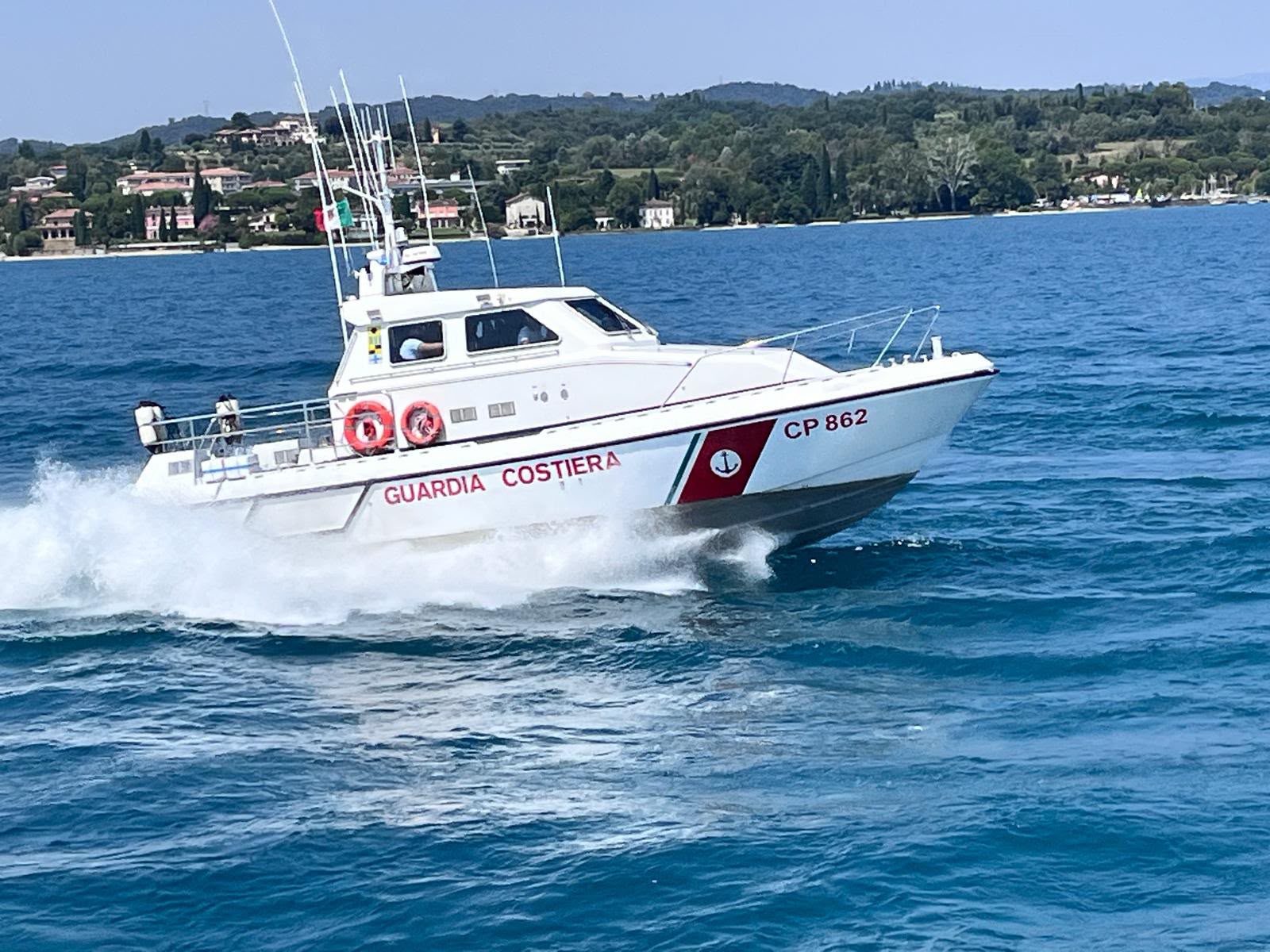 Italian Coast Guard patrol vessel operating on Lake Garda waters