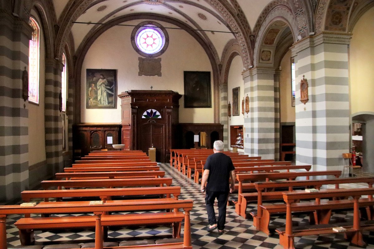 Interior view of the Capuchin church in Barbarano Salò