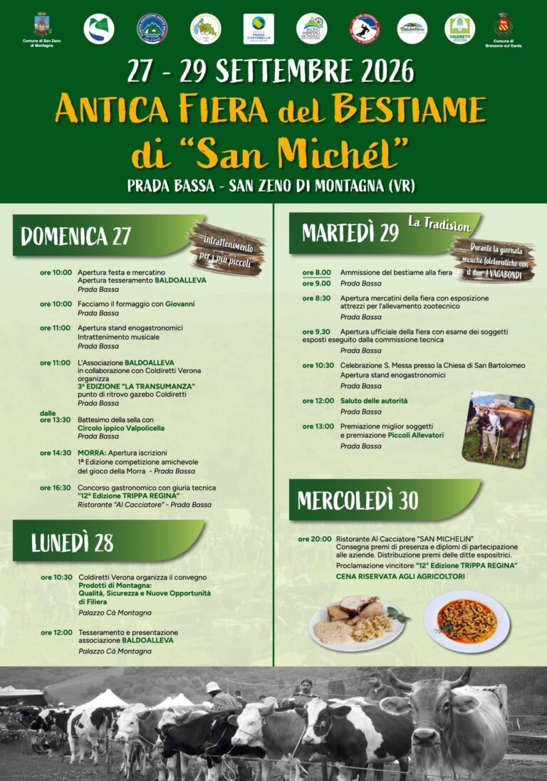 San Michél Livestock Fair: Mountain Traditions and Flavours in San Zeno di Montagna