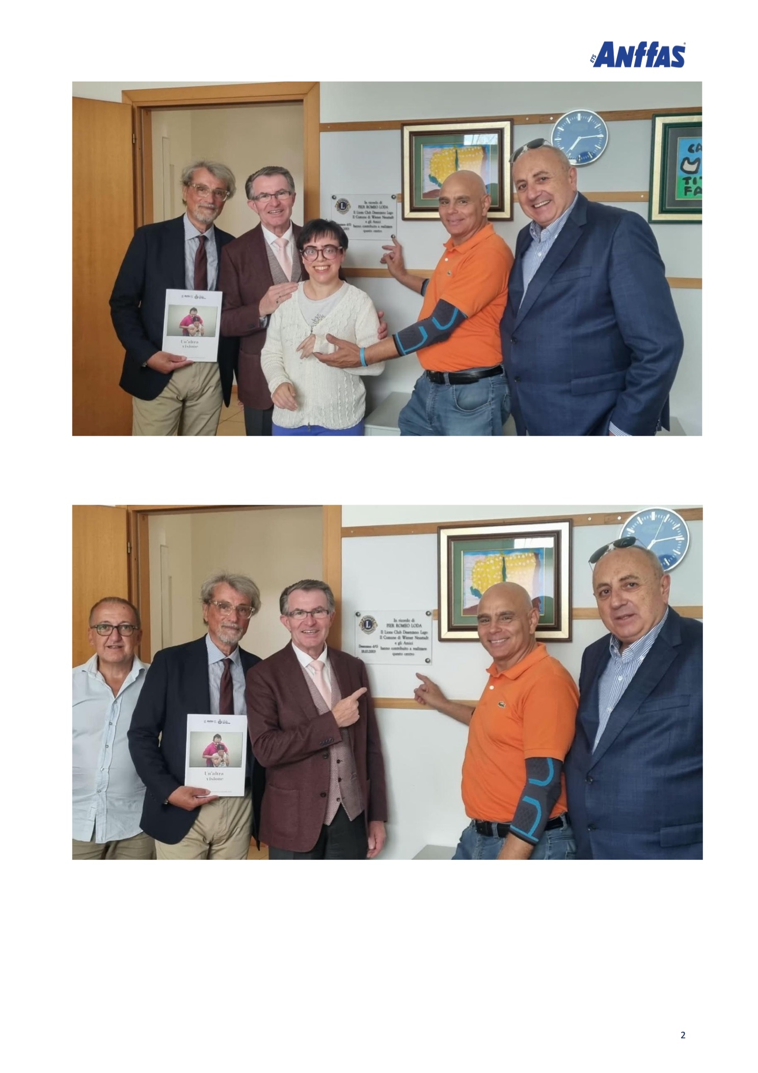 Wiener Neustadt Austrian municipal delegation visiting Anffas day centre in Desenzano del Garda