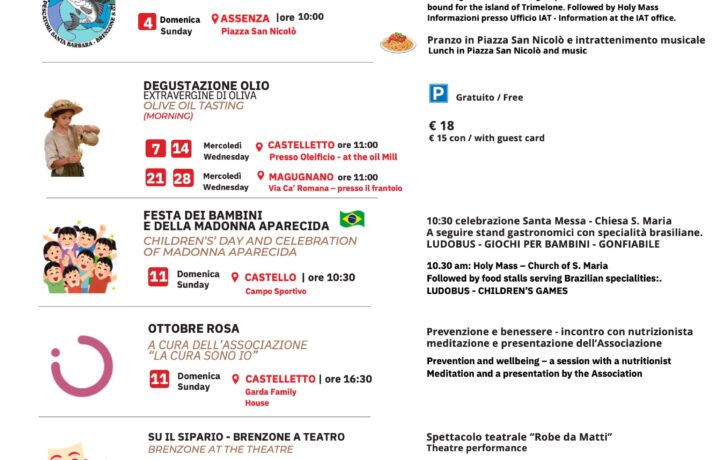 Brenzone sul Garda events in October 2026