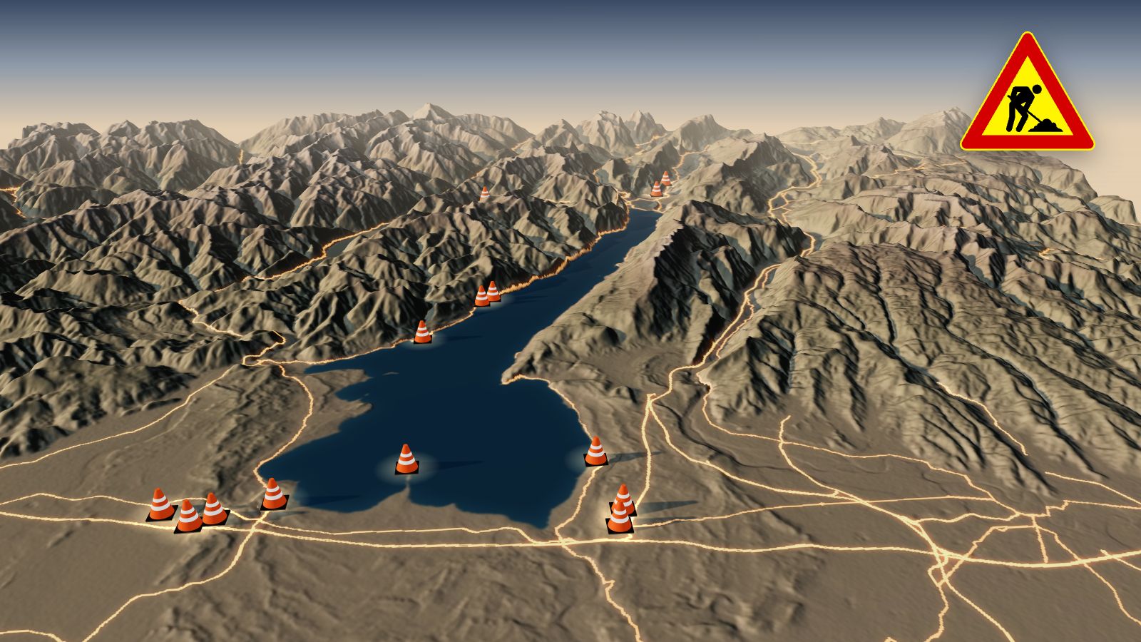 Lake Garda road closures on Saturday 31 October: Gargnano Halloween and roadworks